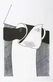 Zbigniew Lutomski, W przelocie, 1985, linoryt, papier