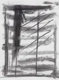 Jacek Sempoliński, W pracowni, 1988, pastel, akwarela, papier żeberkowy