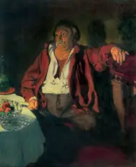 Józef Mehoffer, PORTRET ALEKSANDRA DE JEANA, 1896, olej, płótno