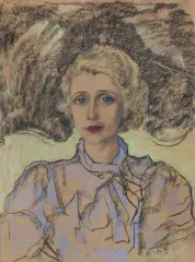 Stanisław Ignacy Witkiewicz, PORTRET MARII ZAWADZKIEJ, V – VI 1935, pastel, papier