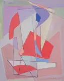 Henryk Stażewski, KOMPOZYCJA ABSTRAKCYJNA, 1956, tempera, karton