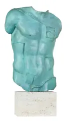 PERSEUSZ by Igor Mitoraj, 1988, brąz patynowany, kamień, sold Dec 2021