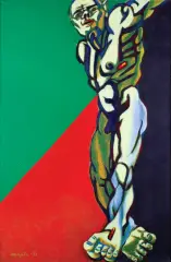 Marian Czapla, UKRZYŻOWANY, 1993, olej, płótno