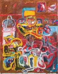 Eugeniusz Markowski, ZOO – 3, 1983, olej, płótno