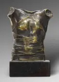 Pancerz (Cuirasse) II by Igor Mitoraj, 1986, brąz, kamień, sold Nov 2021