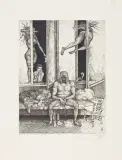 Leszek Rózga, NOC – LIST, 1972, akwaforta, papier kremowy
