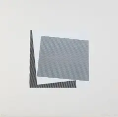 KOMPOZYCJA by Henryk Stażewski, 1975, serigrafia, papier, offered Nov 2021