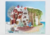 Jacek Yerka, WIGILIJNA MADERA, 2021, kredki, ołówek, karton