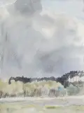 Marek Ałaszewski, ŁĄKI POD WARSZAWĄ, 2000, akwarela, papier
