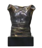 Pancerz (Cuirasse II) by Igor Mitoraj, 1986, brąz, kamień, sold Oct 2021