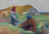 Leon Wyczółkowski, KOPANIE BURAKÓW, 1912, pastel, karton
