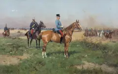 Tadeusz Ajdukiewicz, GENERAŁ KSIĄŻĘ LEOPOLD VON CROY, 1888, olej, płótno