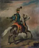 Piotr Michałowski, BŁĘKITNY HUZAR, HUZAR AUSTRIACKI NA KONIU