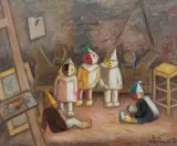 Tadeusz Makowski, MODELIKI W PRACOWNI