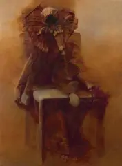 Zdzisław Beksiński, BEZ TYTUŁU, 1988, olej, płyta pilśniowa