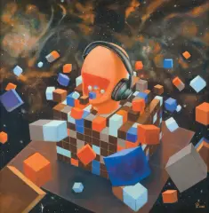 BEZ TYTUŁU (38) by Łukasz Prządka, 2016, olej, płótno, offered Sep 2021