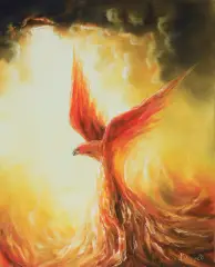 Adam Burczyc, PHOENIX, 2020, olej, płótno