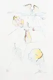THE FRUITS OF THE VALLEY by Salvador Dalí, 1971, akwaforta, sucha igła, szablon, złocenia, papier, sold Aug 2021