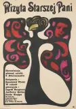 Jan Lenica, Plakat do filmu „Wizyta starszej pani”, 1965, offset barwny, papier