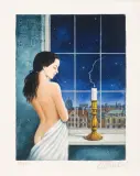 GIACOMO PUCCINI „LA BOHEME” by Rafał Olbiński, inkografia, papier, sold Aug 2021