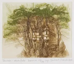 Barbara Rosiak, Fantom, 1980, akwaforta barwna, papier