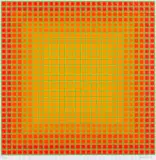 LET IT BE ORANGE by Julian Stanczak, 1981, serigrafia barwna, papier, offered Jul 2021