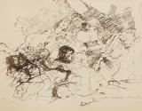 Jacek Malczewski, LUDGARDA 1877, tusz, papier