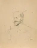 Jacek Malczewski, FAUN – AUTOPORTRET, 2 listopada 1911, ołówek, karton