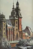 WAWEL by Władysław Chmieliński, olej, płótno, sold Jun 2021