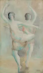 TANCERKI by Alice Halicka, ok. 1926-27, olej, płótno, offered Jun 2021