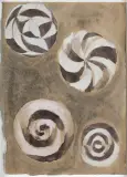 Andrzej Wróblewski, NIEBO, 1948, ołówek, tusz pędzel, lawowanie, gwasz, papier