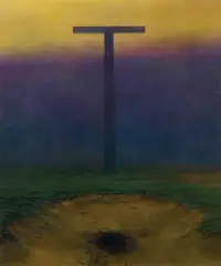 Zdzisław Beksiński, BEZ TYTUŁU, 1988, olej, płyta pilśniowa