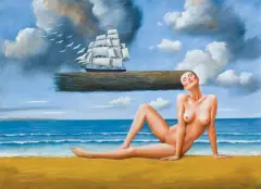 Rafał Olbiński, VA, PENSIERO, 2019, olej, płótno