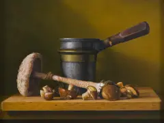 Maciej Cichocki, TYGIEL, 2021, olej, płótno