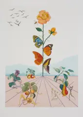 Salvador Dalí, FLORDALI II, 1981, litografia barwna, papier