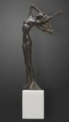 TANCERKA by Waldemar Mazurek, 2021, brąz, kamień, offered Jun 2021