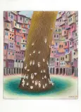 TE ROZKOSZNE NURZEŃCE by Jacek Yerka, 2021, kredki, ołówek, papier, sold Jun 2021