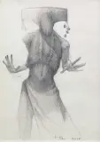 Igor Panchuk, BEZ TYTUŁU, 2019, ołówek, papier