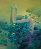 AN by Zdzisław Beksiński, lata 80 XX w., olej, płyta pilśniowa, sold May 2021