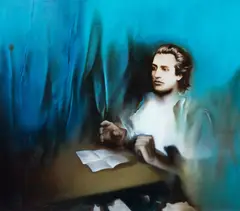 Corneliu Brudașcu, Eminescu, 1975, ulei pe pânză