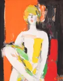 Vasile Grigore, Colombina, 1992, ulei pe carton