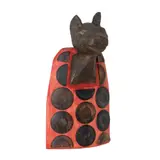 Mircea Roman, Protecție (Bastet), bronz și lemn