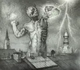 Robert Lőrincz, Untitled (Titan), 2026, creion pe hârtie