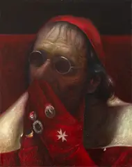 Robert Lőrincz, The Cardinal, ulei pe pânză
