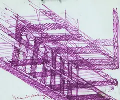 Paul Neagu, Hyphen, 1977, pix pe hârtie