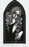 Maria Bălan, Sânziană, 2026, linogravură