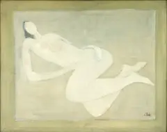Constantin Piliuță, Nud întins, ulei pe pânză