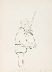 Sorin Ilfoveanu, Cimpoierul, 1977, gravură