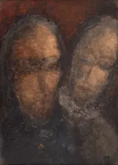 Petre Constantin, Secrete, 1987, ulei pe placaj