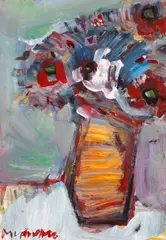 Anemone by Vasile Mureșan Murivale, ulei pe carton, offered Sep 2026